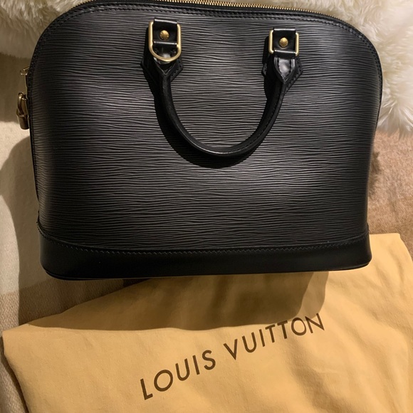 Vintage Louis Vuitton Alma Black Epi Handbag - Picture 2 of 14